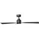 Clean 52 inch Matte Black Downrod Ceiling Fans, Smart Fan