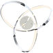 Vornado LED 18 inch Chrome Pendant Ceiling Light, dweLED