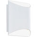 Duet 2 Light 2.5 inch White ADA Wall Sconce Wall Light in 3000K, dweLED