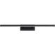Parallax LED 24 inch Black Bath Vanity & Wall Light in 2700K, dweLED