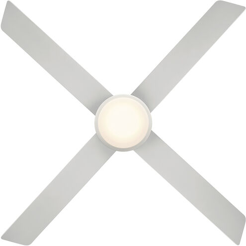 Quade 52 inch Matte White Downrod Ceiling Fan