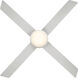 Quade 52 inch Matte White Downrod Ceiling Fan