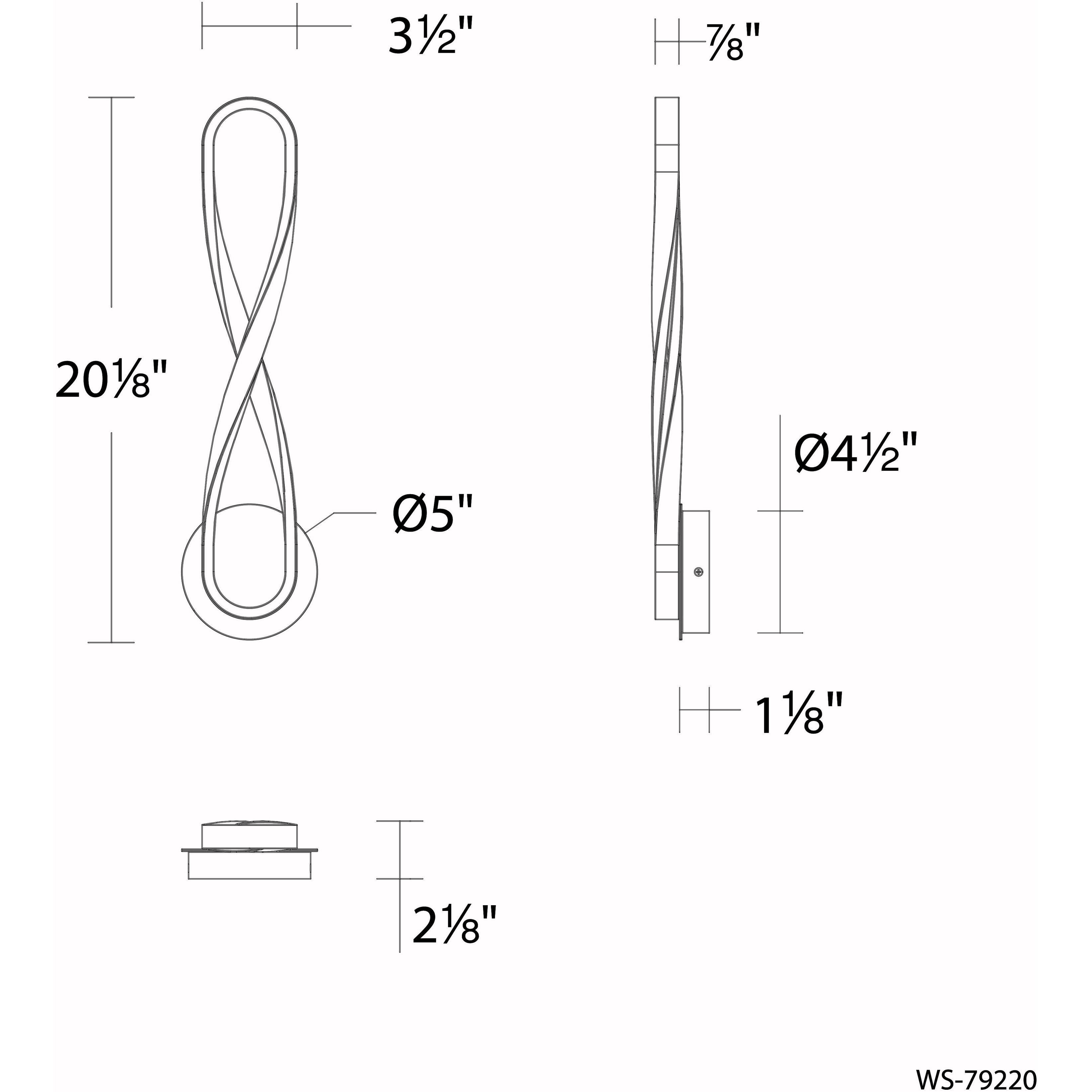 Marise Wall Sconce Wall Light in Chrome, dweLED