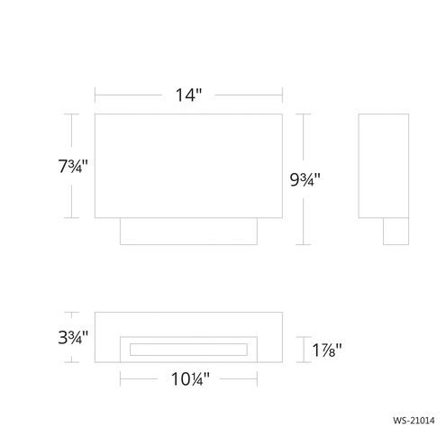 Maven Wall Sconce Wall Light in Black, dweLED