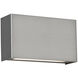 Blok LED 12 inch Black Bath Vanity & Wall Light in 2700K, Satin Nickel, dweLED