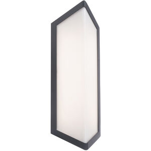 Corte LED 15.38 inch Black Outdoor Wall Light in 3500K, dweLED
