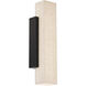 Volga 1 Light 3.75 inch Black Wall Sconce Wall Light in 3500K