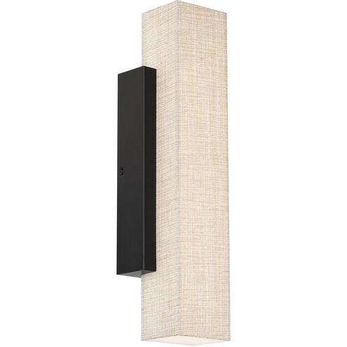Volga 1 Light 3.75 inch Black Wall Sconce Wall Light in 3500K