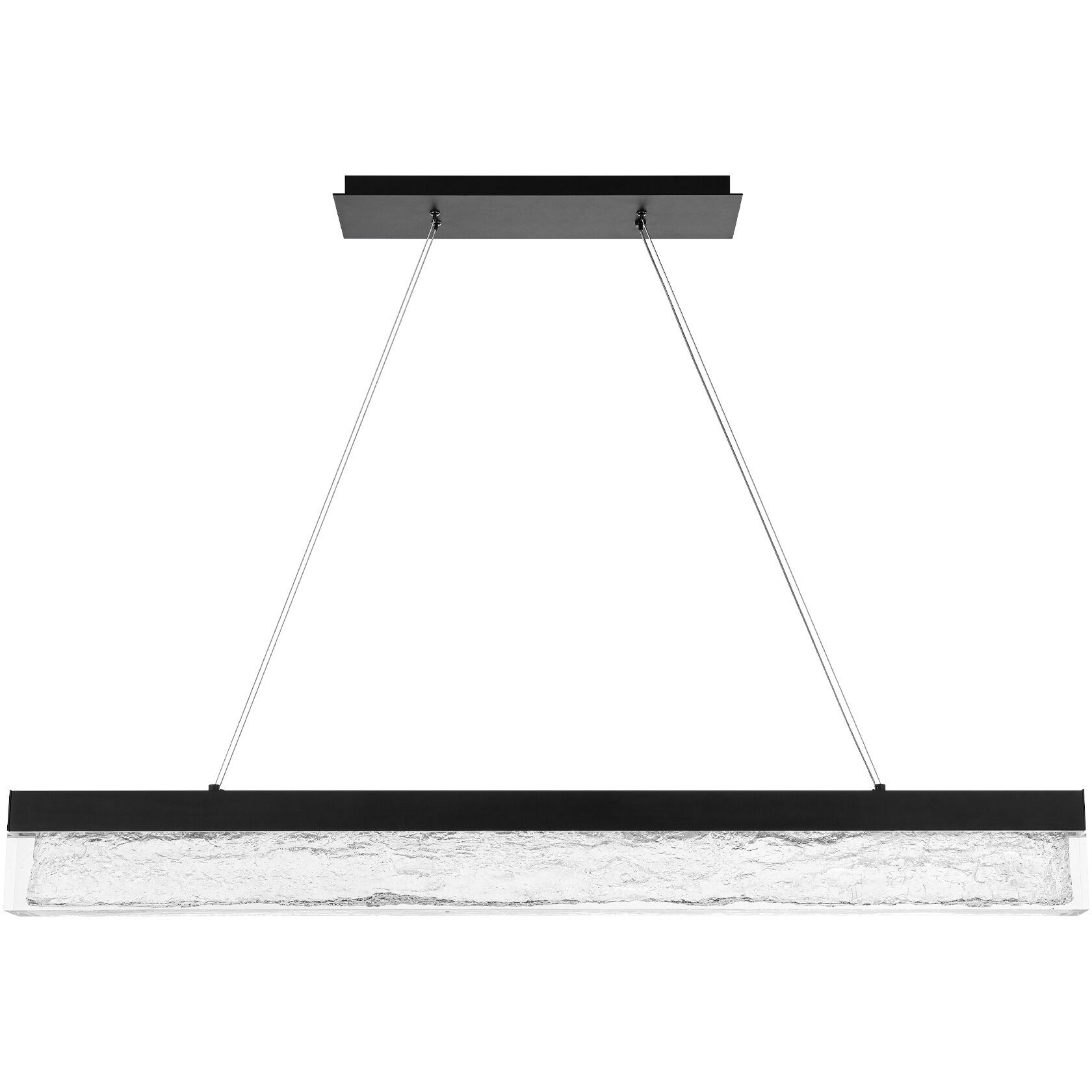 Effervescent Linear Pendant Ceiling Light in Black, dweLED