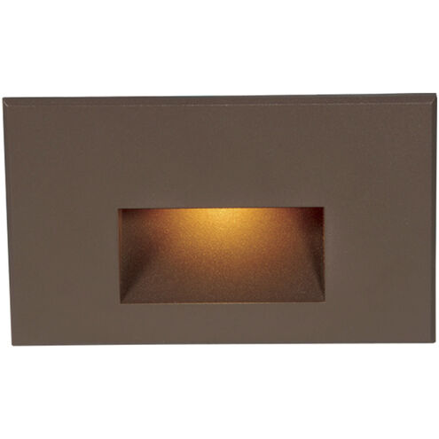 LEDme Step and Wall Lights 277 3.9 watt Bronze On Aluminum Step Light in Amber, LED, 8.62 inch