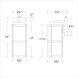 Lantern LED 14 inch White Outdoor Wall Light