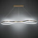 Marques LED 17 inch Aged Brass Pendant Ceiling Light, dweLED