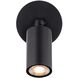 Cylinder LED 5.06 inch Black Outdoor Wall Light