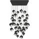 Ice Cube LED 10.25 inch Black Multi-Light Pendant Ceiling Light, dweLED