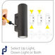 Estrella LED 6.38 inch Black Outdoor Wall Light, WAC Landscape