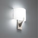Fitzgerald LED 4 inch Brushed Nickel ADA Wall Sconce Wall Light in 3500K, dweLED