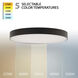 Edgeless Round LED 8 inch Black Flush Mount Ceiling Light