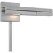 Flip Reading Light Wall Light in Titanium, dweLED