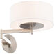 Chelsea Reading Light Wall Light in Brushed Nickel, dweLED