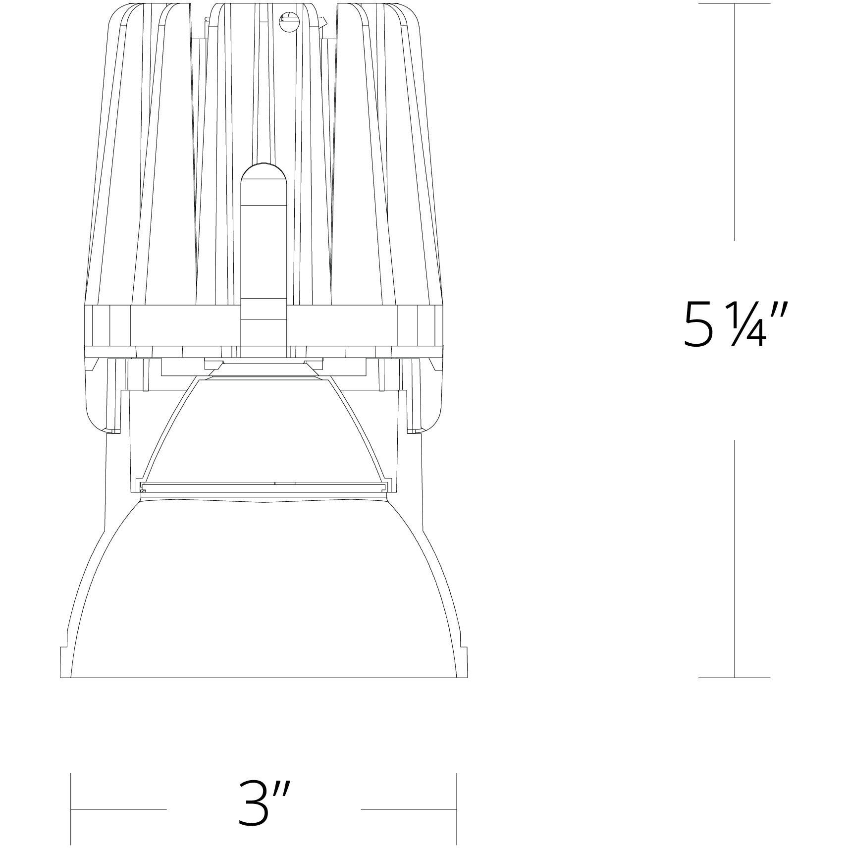 FQ Integrated LED White Recessed Trim in 1800-3000K, 4" LED