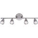 Solo 4 Light 120 Brushed Nickel Track Lighting Ceiling Light