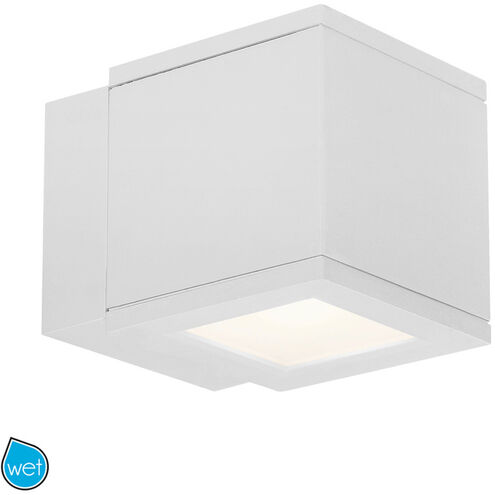 Rubix LED 7 inch White Outdoor Wall Light