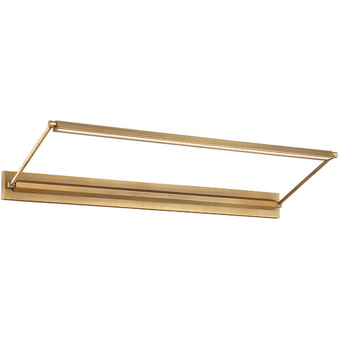 Hudson 24.00 watt 34 inch Aged Brass Picture Light Wall Light, dweLED