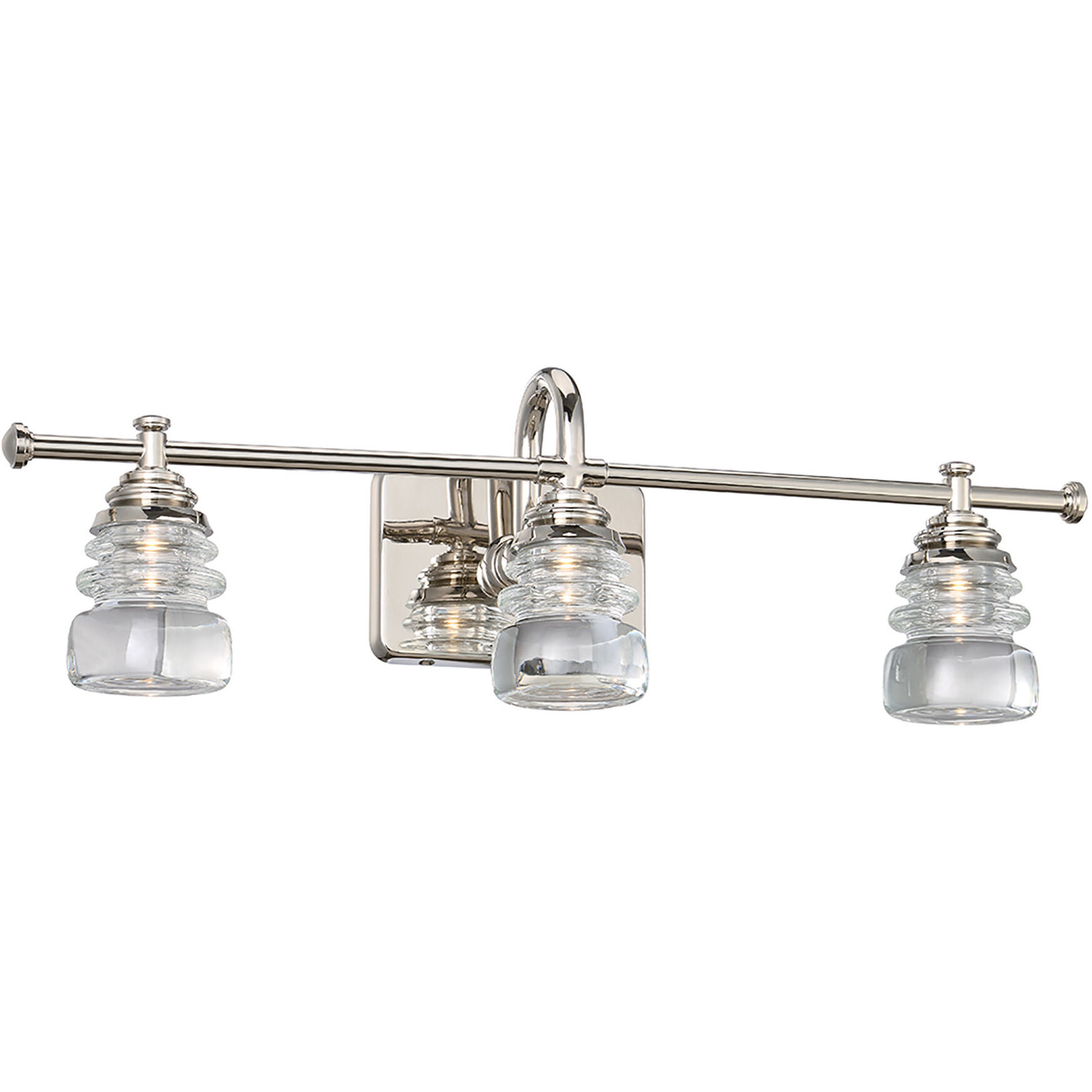 Polished nickel bathroom vanity best sale lights