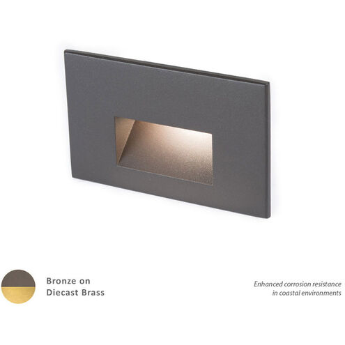Tyler 12 2 watt Solid Brass Coated in Bronze Step and Wall Lighting in 2700K, Bronzed Brass, WAC Landscape