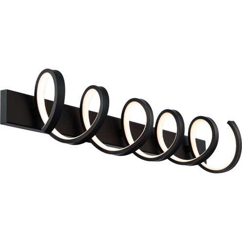 Marques LED 40 inch Black Bath Vanity & Wall Light, dweLED