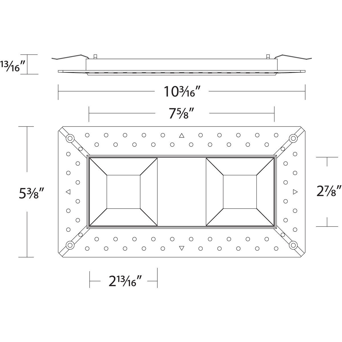 Ocularc LED Black Recessed Trims