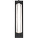 Portos LED 25 inch Black Outdoor Wall Light, dweLED