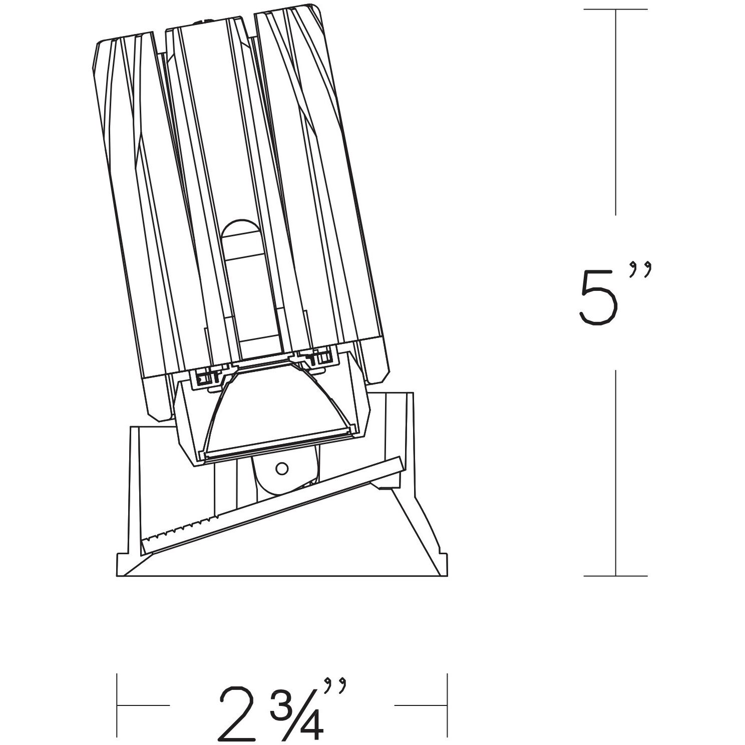FQ Integrated LED White Recessed Trim in 1800-3000K, 2" LED