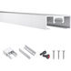 X Track 12 White Outdoor Track Channel Ceiling Light