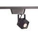 Low Volt 1 Light 120 Black Track Head Ceiling Light in L Track