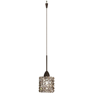 Eternity Jewelry LED 3 inch Dark Bronze Pendant Ceiling Light in Black Ice, Quick Connect