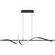 Corkscrew Linear Pendant Ceiling Light in 3500K, dweLED
