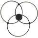 Sidewinder LED 60 inch Black Chandelier Ceiling Light, dweLED