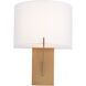 Fitzgerald Wall Sconce Wall Light in 3000K, Aged Brass, dweLED
