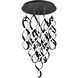 Interlace LED 23 inch Black Multi-Light Pendant Ceiling Light, dweLED