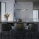Corkscrew Linear Pendant Ceiling Light in 3500K, dweLED