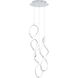 Interlace 1 Light 16 inch Chrome Multi-Light Pendant Ceiling Light, dweLED