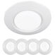 I Can't Believe It's Not Recessed LED 7.5 inch White Flush Mount Ceiling Light in 3000K