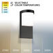 Midtown LED 10 inch Black Outdoor Wall Light