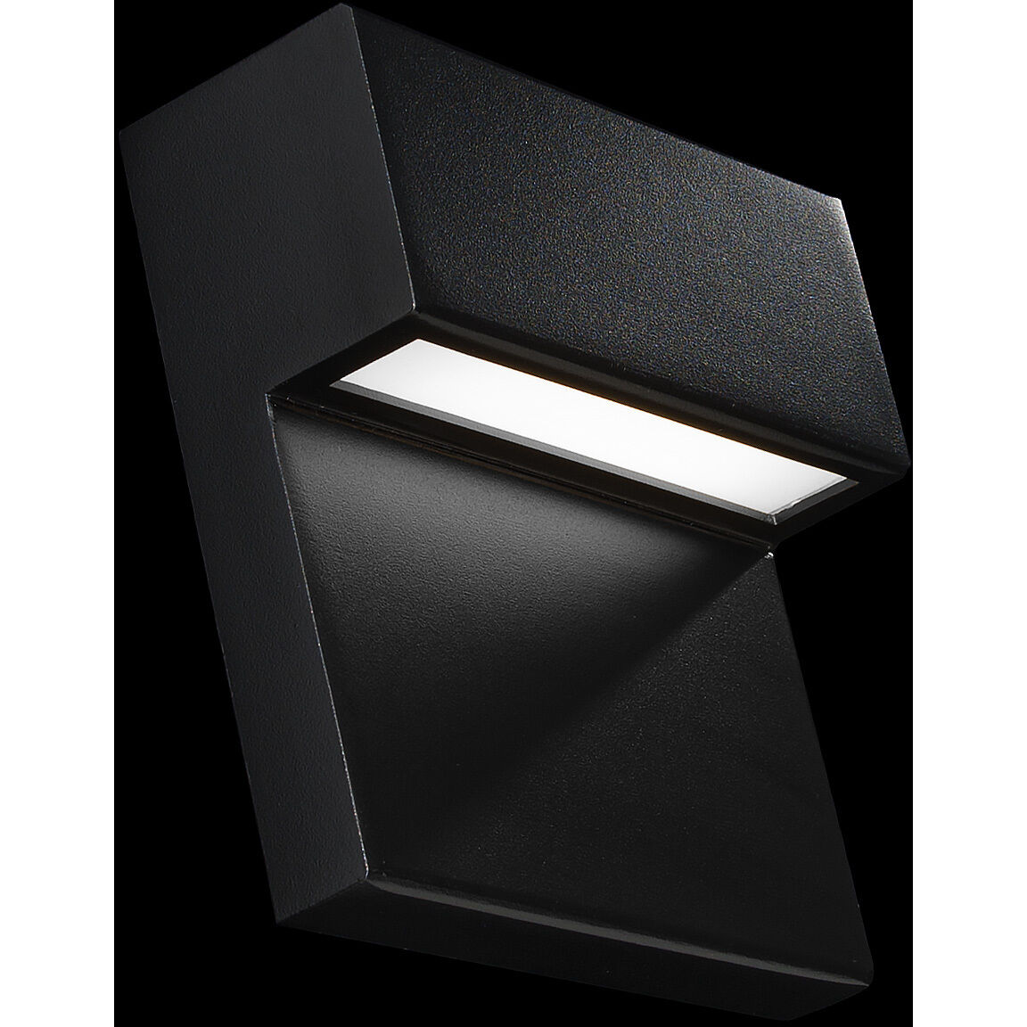 Balance LED 6 inch Black Outdoor Wall Light in 4000K, dweLED