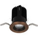 Volta LED Copper Bronze Recessed Lighting in Narrow, 85, 3500K, Round