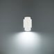 Cylinder LED 6.75 inch White Outdoor Wall Light