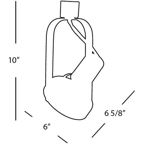 TK-765 1 Light 120 Black J Track Fixture Ceiling Light