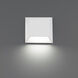 Atlantis LED 6 inch White Outdoor Wall Light in 3000K, dweLED