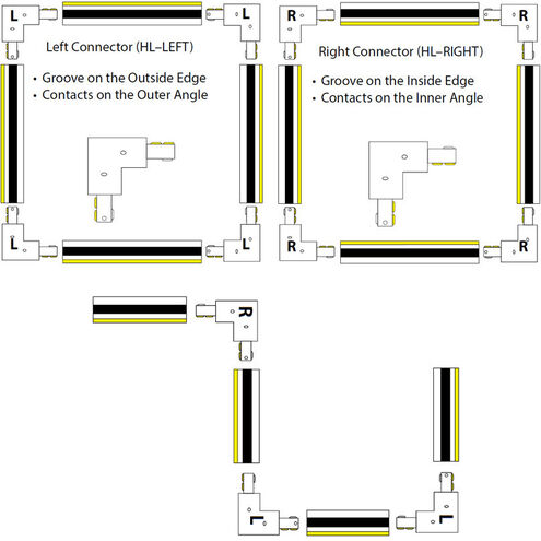 H Track 120 Brushed Nickel Track Component Ceiling Light